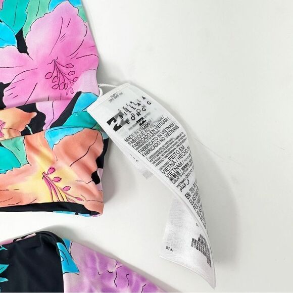 Billabong Tropic Time Reversible Floral High Waist Bikini Set XL - Picture 5 of 7